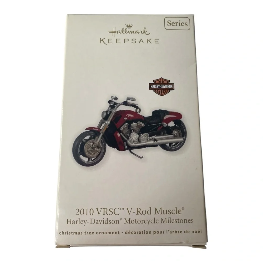 NWT Hallmark Keepsake Harley-Davidson 2010 VRSC V-Rod Muscle Motorcycle Ornament
